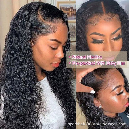 Wholesale Glueless Peruvian Human Hair Full Lace Wig Human Hair Lace Front Wigs Curly Clsoure Frontal Wig